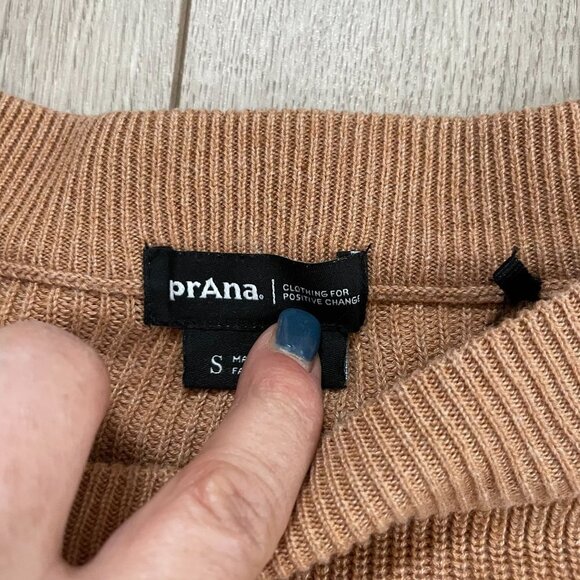 Prana Desert Road Knit Dropped Shoulder Sweater Women Small Multicolor Casual - Picture 4 of 10